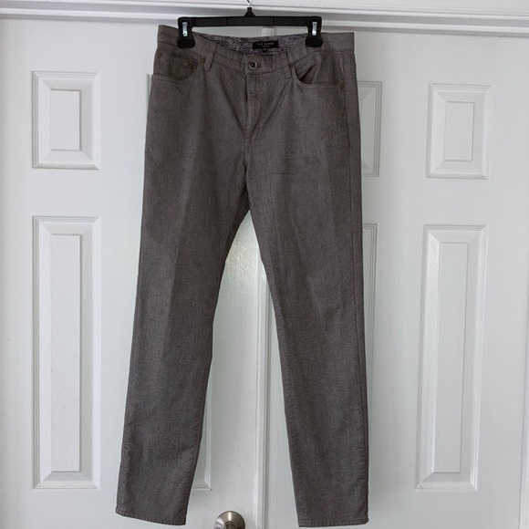 Ted Baker London Pants - Designer Ted Baker London Brown Gray Straight Leg Pant